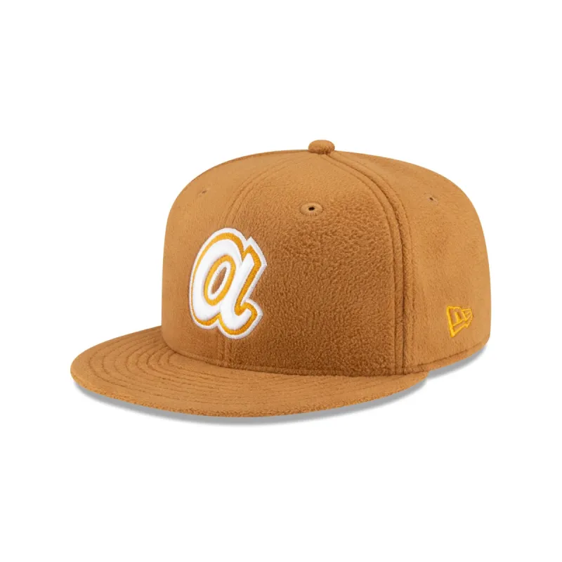 Just Caps Fleece Atlanta Braves 59FIFTY Fitted Hat sold by New Era