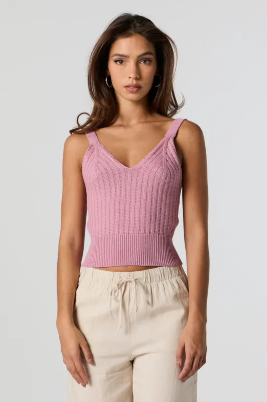 Débardeur en tricot à encolure en V sold by Urban Planet