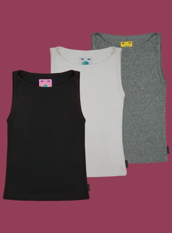 Wide Tank Three-Pack sold by UNIF