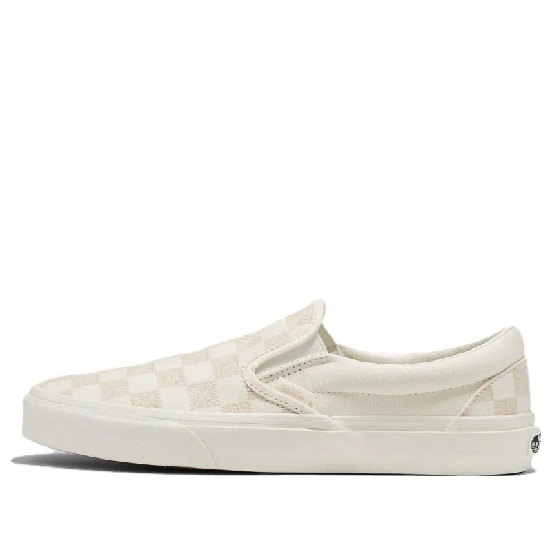 Vans Classic Slip-On Stitch Checkerboard 'Beige' VN000BVZCDA sold by KicksCrew