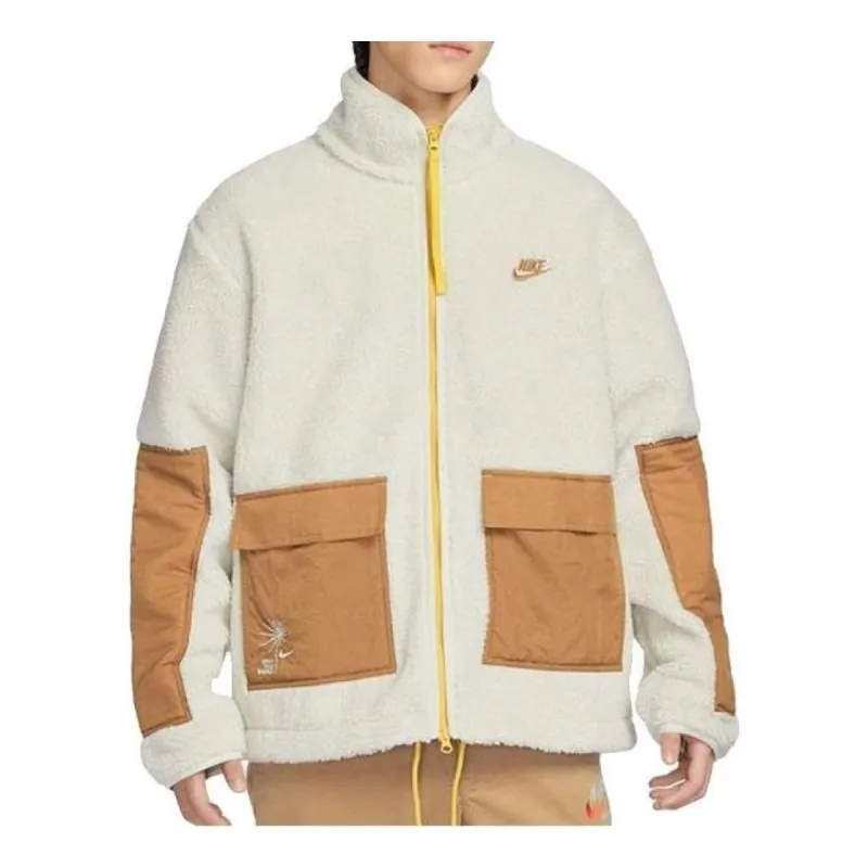 Nike Sportswear Essentials Sherpa Jacket 'White' FV4022-072 sold by KicksCrew