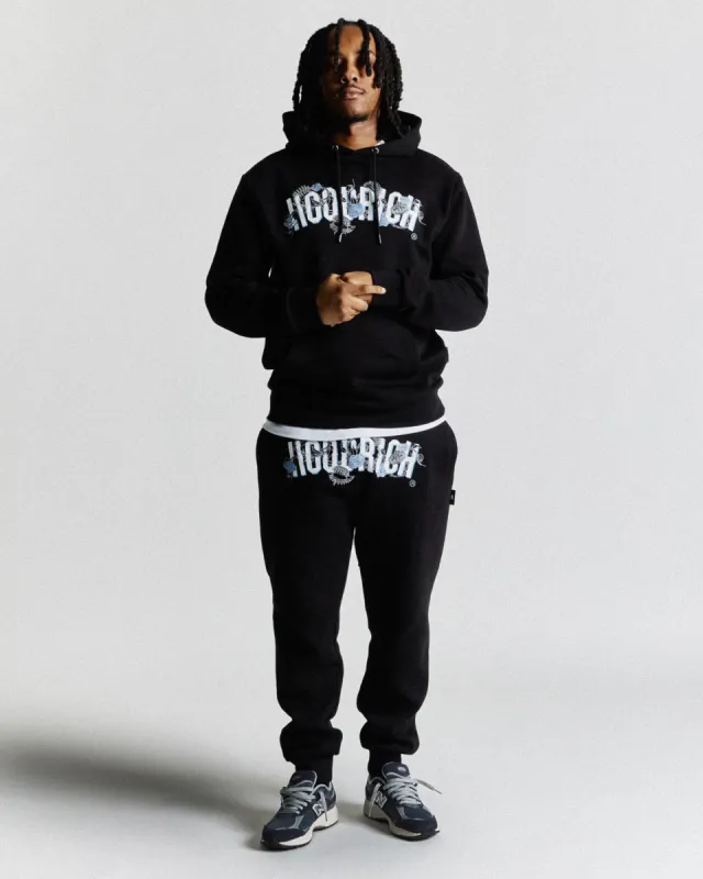 Floral Joggers - Black/White/Grey/Blue sold by Hoodrich