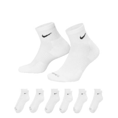 Nike Men's Everyday Plus Cushioned Training Ankle Socks (6 Pairs) in White | SX6899-100 sold by Nike