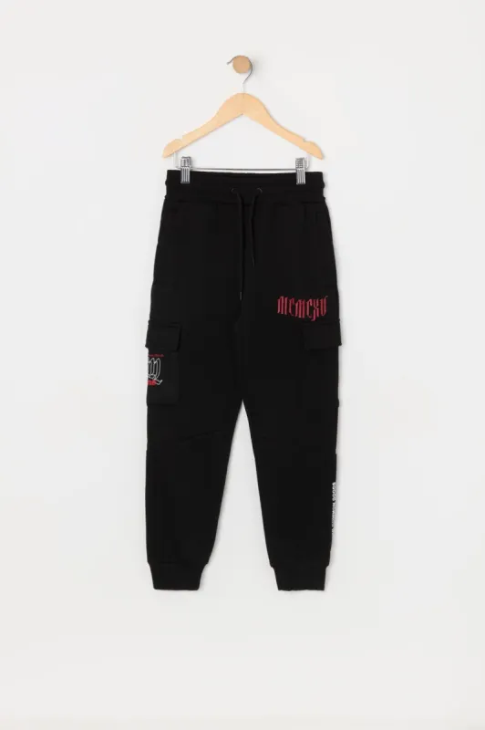 Boys 222 Graphic Fleece Cargo Jogger sold by Urban Planet