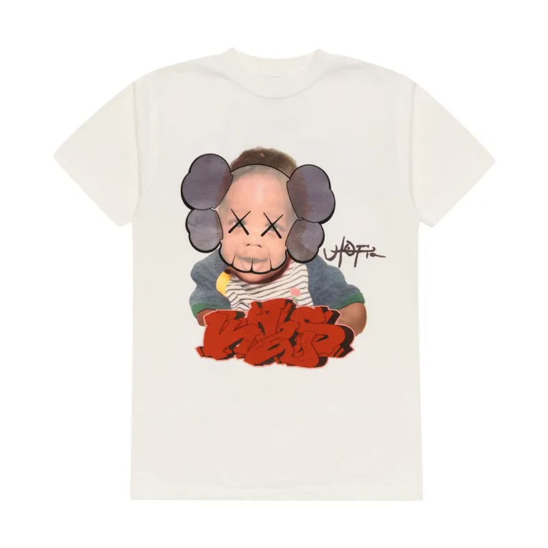 Travis Scott Utopia x KAWS Portrait Tee White | Parallel