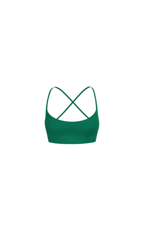 Cloud II™ Strappy Bra - Evergreen sold by Balance Athletica