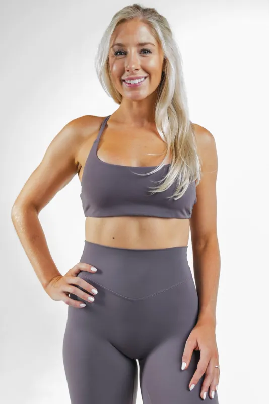 Cloud II™ Strappy Bra - Concrete sold by Balance Athletica