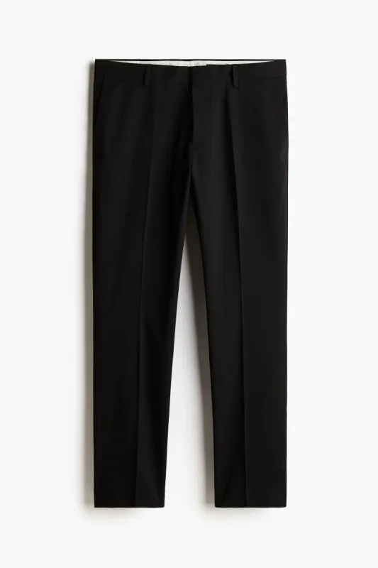 H & M - Slim Fit Suit trousers - Black sold by H&M