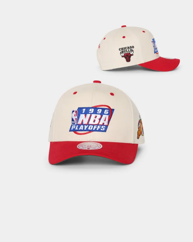 Mitchell & Ness '96 Playoffs '1996 Bulls VS Sonics NBA Finals' Pro Crown Snapback White sold by Culture Kings