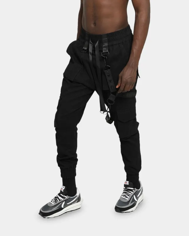 オンライン完売、早い者勝ち！Llife DOESKIN SLACKS DXXMLIFE L-1 A Jxgger Black | Parallel