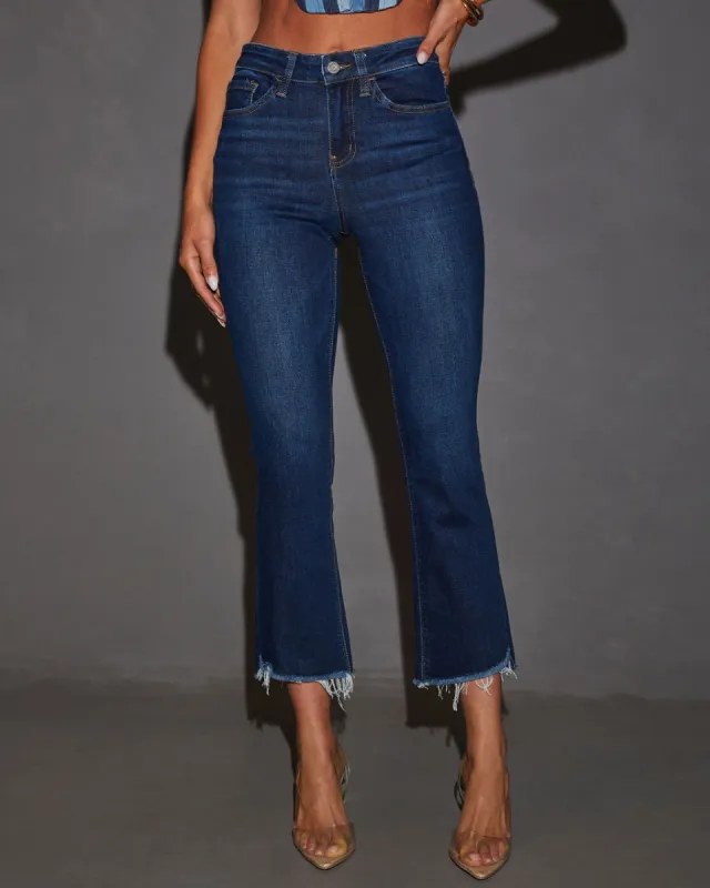Cortez Cropped High Waist Jeans sold by Vici