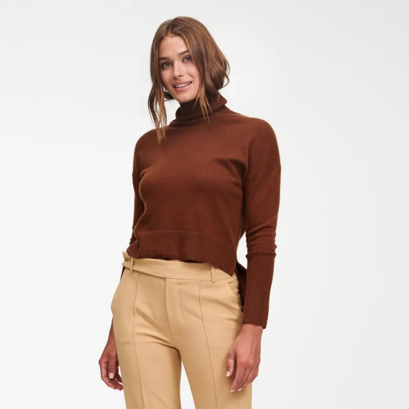 Cashmere High-Low Turtleneck sold by Naadam
