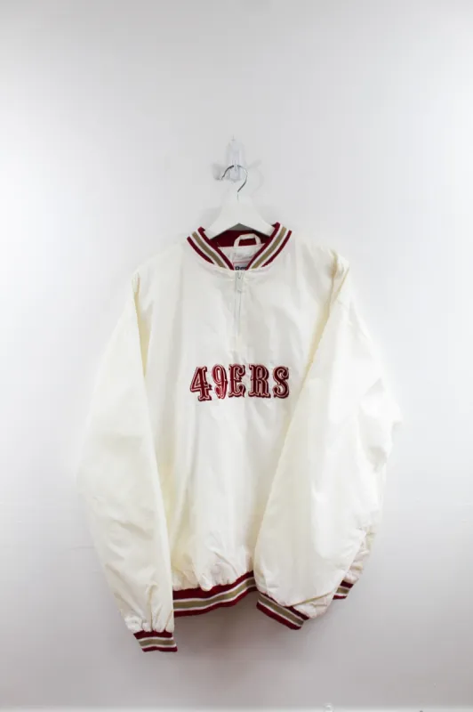 CC- Vintage Reebok NFL San Francisco 49ers Quarter Zip Nylon