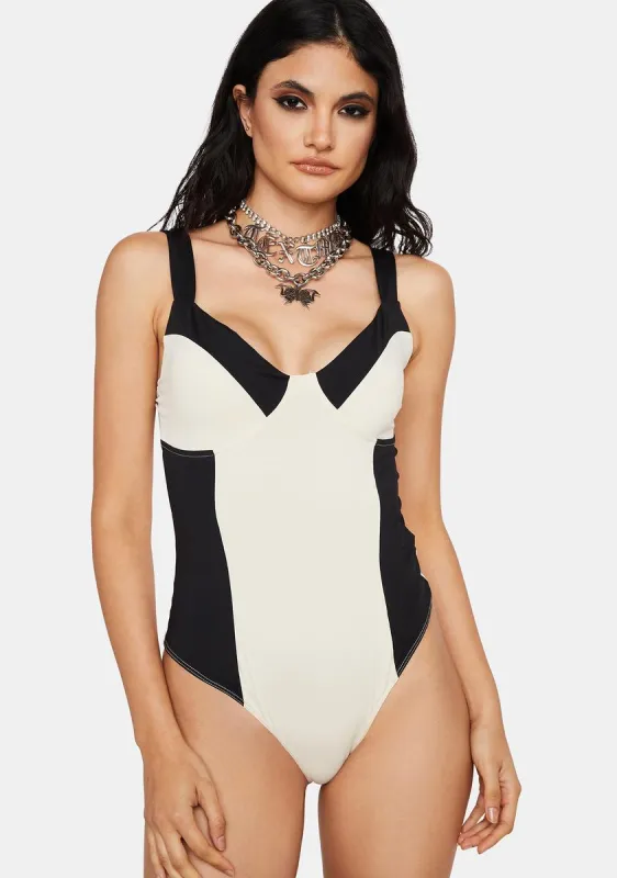 Key Points Colorblock Bodysuit sold by Dolls Kill