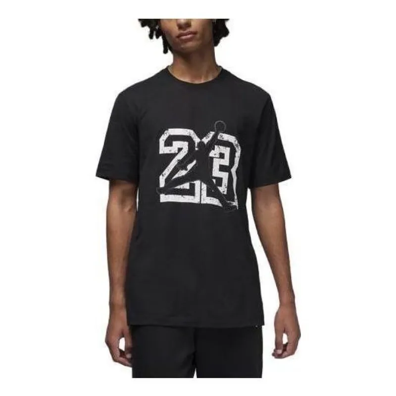 Air Jordan Flight Essentials Tee 'Black White' FB7394-011 sold by KicksCrew
