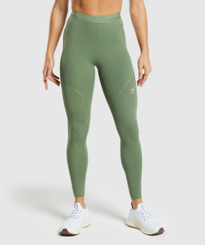 Gymshark Running Leggings - Force Green sold by Gymshark