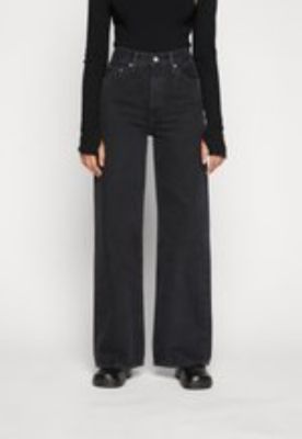 RIBCAGE WIDE LEG ZIP FLY - Jeans Relaxed Fit - rosie posie sold by Zalando