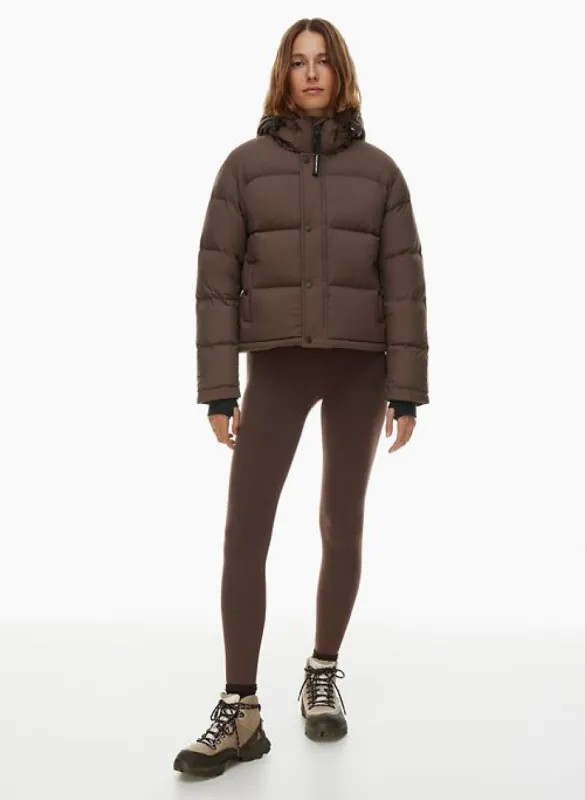 the super puff™ shorty sold by Aritzia