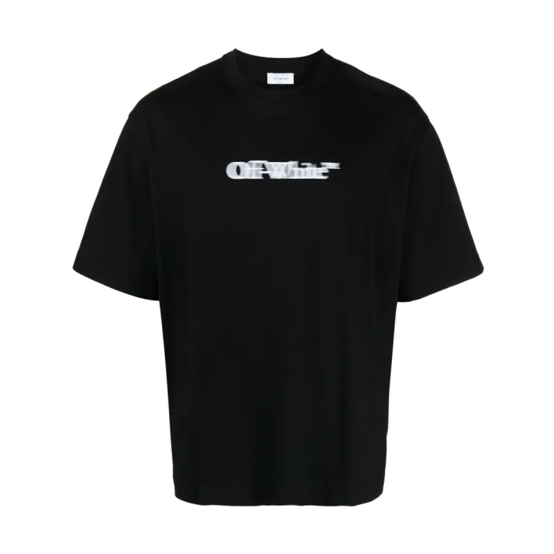 Off-White Blurred Logo T-Shirt Black sold by PLUS