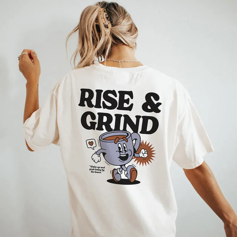 Rise & Grind Graphic Tee (Wholesale) sold by Alley and Rae