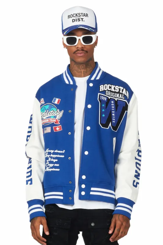 Izumi Blue Varsity Jacket sold by Rockstar Original