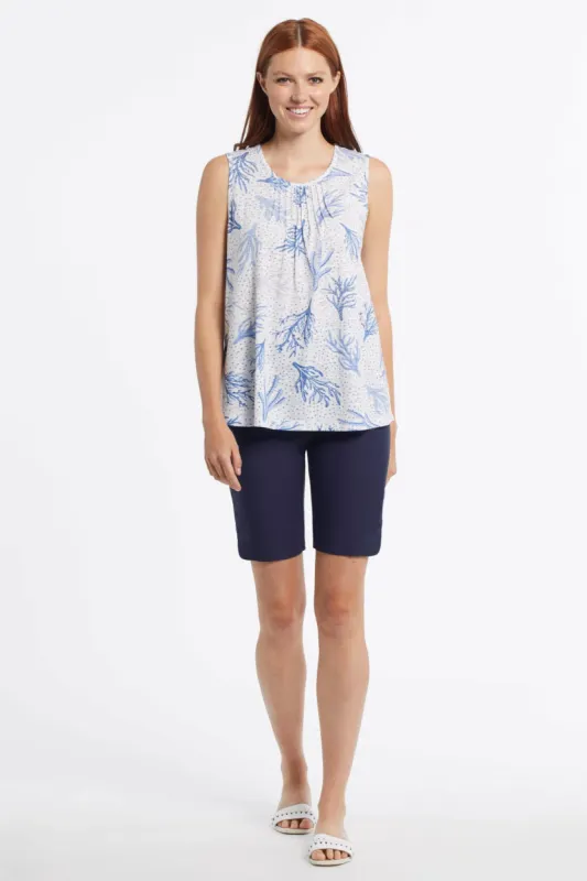 Flatten It® Tummy Control Pull-On Bermuda Shorts-Deepblue sold by Tribal