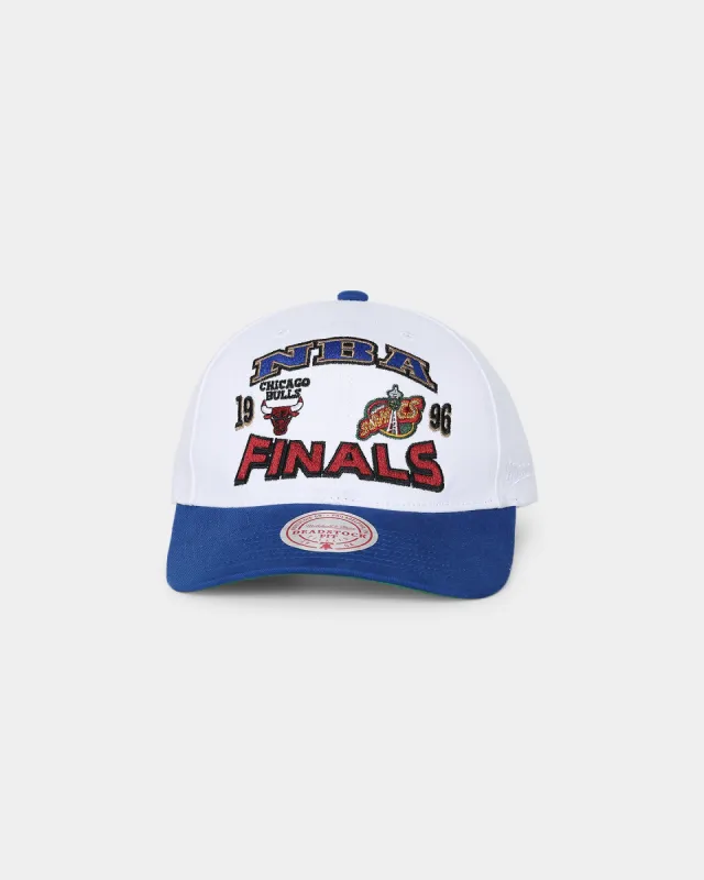 Mitchell & Ness '96 Chicago Bulls VS Seattle Sonics '1996 Bulls VS Sonics NBA Finals' Deadstock Snapback White sold by Culture Kings