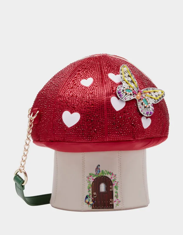 KITSCH MUSH LOVE CROSSBODY RED sold by Betsey Johnson