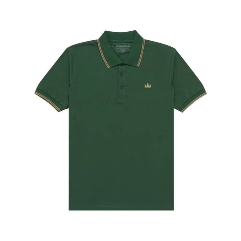 Polo Shirt CROWN LINE GOLD FOREST GREEN sold by Screamous
