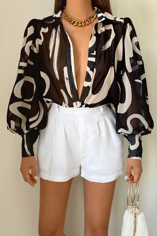 FLEETWOOD BLOUSE - YORK BLACK sold by Runaway The Label