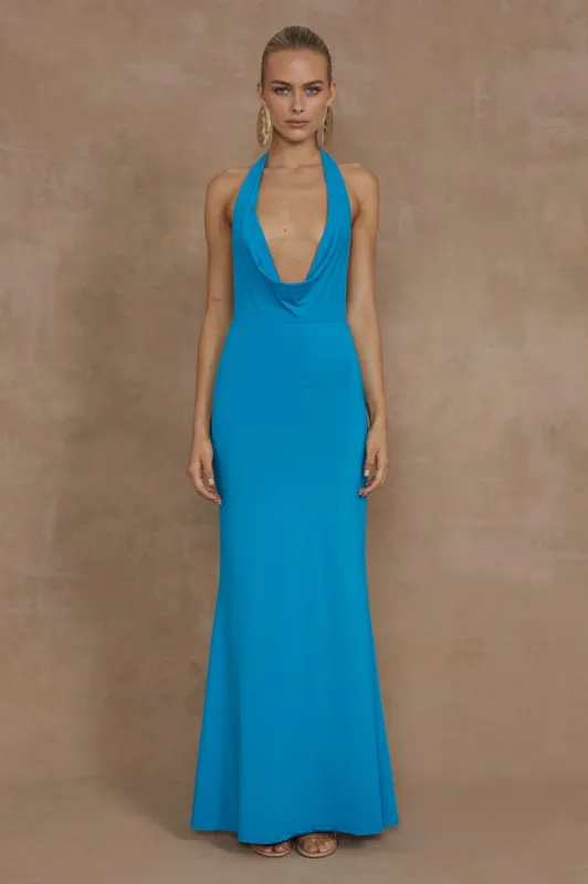 LORITA MAXI DRESS - AQUA sold by Runaway The Label