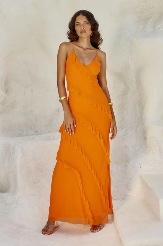 BELOVED MAXI DRESS - ORANGE sold by Runaway The Label