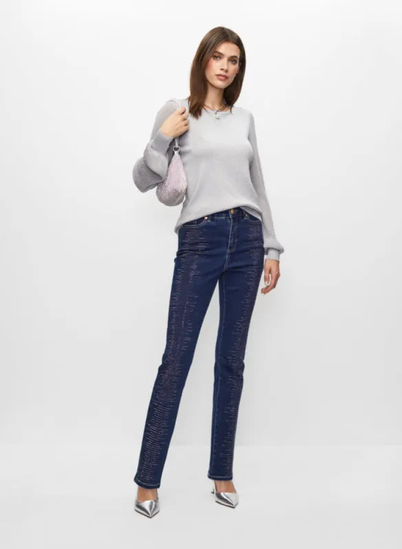 Metallic Sweater & Beaded Jeans sold by Melanie Lyne