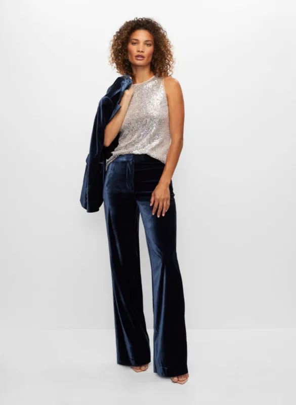 Velour Pants & Sequin Blouse sold by Melanie Lyne