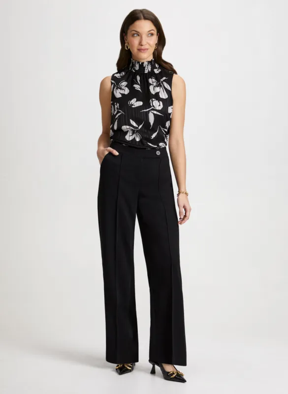 Smocked Neck Top & Wide Leg Pants sold by Laura