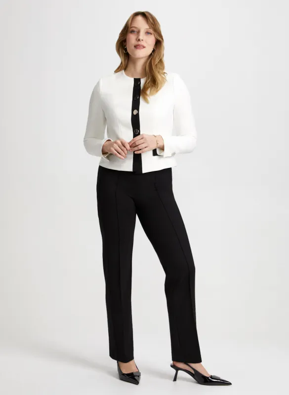 Contrast Jacket & Pull-On Pants sold by Laura