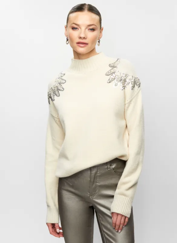 Sequin Motif Sweater sold by Melanie Lyne