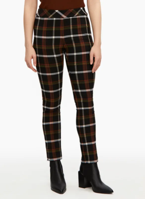 Charlie B - Plaid Print Pull-On Pants sold by Laura