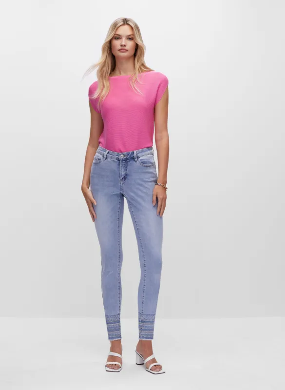 Embroidered Hem Jeans sold by Melanie Lyne