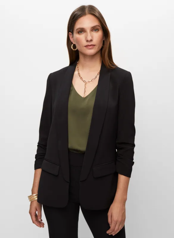 Open Front Shawl Collar Jacket sold by Melanie Lyne
