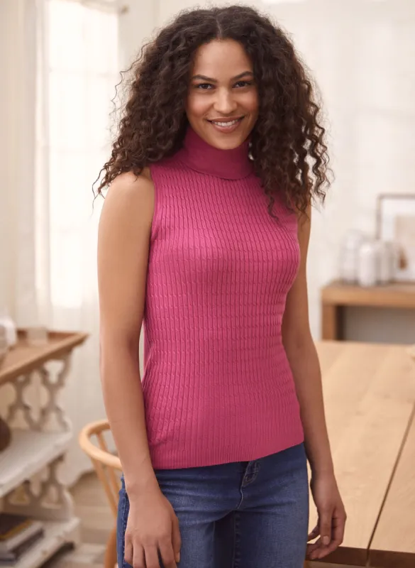 Sleeveless Turtleneck Sweater sold by Laura