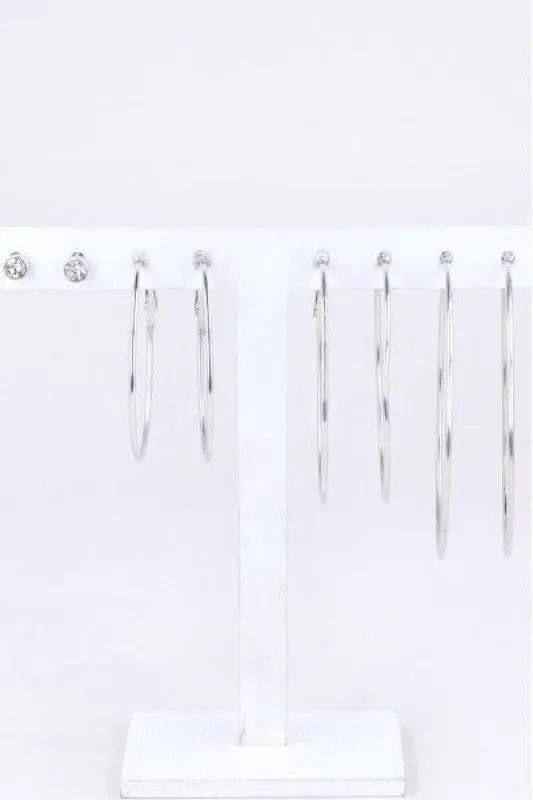 Set 4 pares arracadas aro sold by Shasa