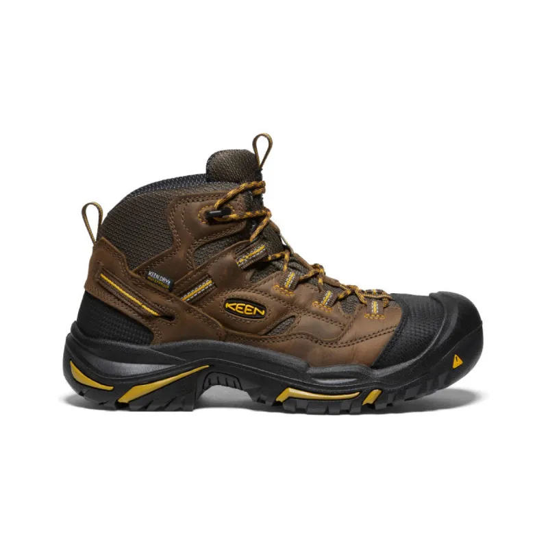 Men's Braddock Waterproof Mid (Steel Toe)  |  Cascade Brown/Tawny Olive sold by Keen