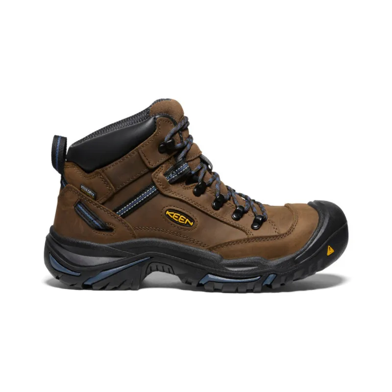 Men's Braddock AL Waterproof Mid (Steel Toe)  |  Bison/Ensign Blue sold by Keen