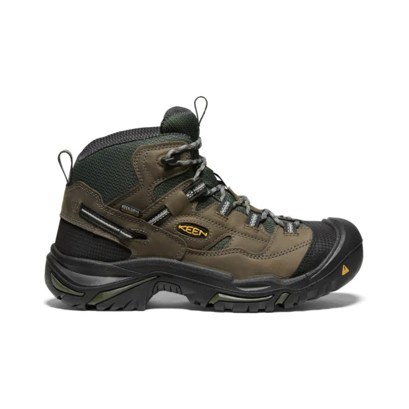 Men's Braddock Waterproof Mid (Steel Toe)  |  Gargoyle/Forest  Night sold by Keen