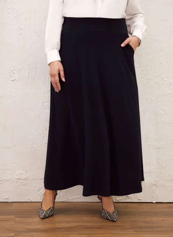 Pull-On Maxi Skirt With Pockets sold by Laura