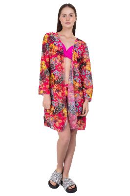 Kimono manga larga estampado tropical sold by Shasa