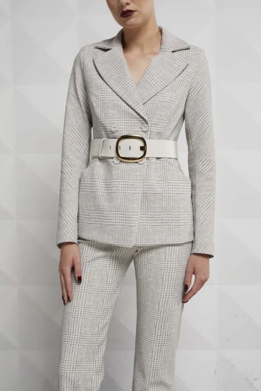 LEATHER BELT WITH METALLIC BUCKLE sold by Chiara Boni
