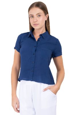 Camisa crop manga corta bolso sold by Shasa
