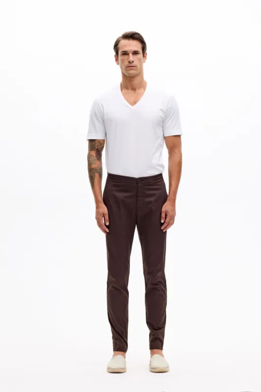 Slim Fit Chinos Garment Dyed for Man 026U 3822 sold by European Culture